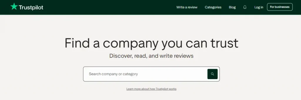 Current Winstler Trustpilot profile showing the winstlercasino.io domain context without personal account data